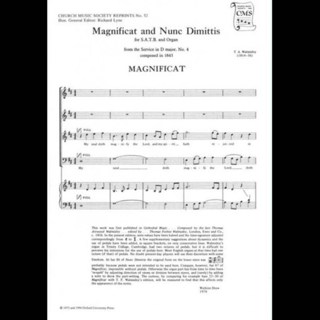 Magnificat And Nunc Dimittis